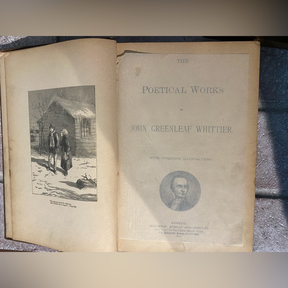 Rare Vintage 1887 Whittier The Poetical Works - Picture 4 of 16